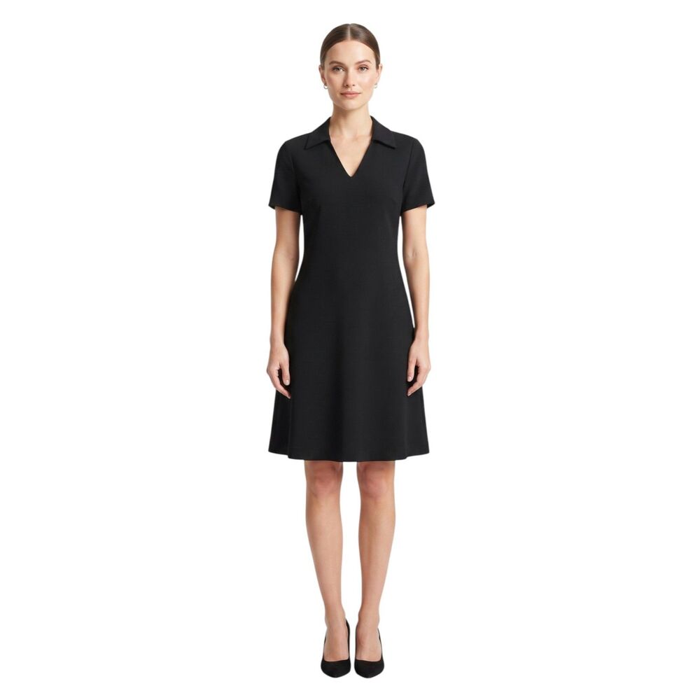 Talbots Classic Black Shift Dress Size 10